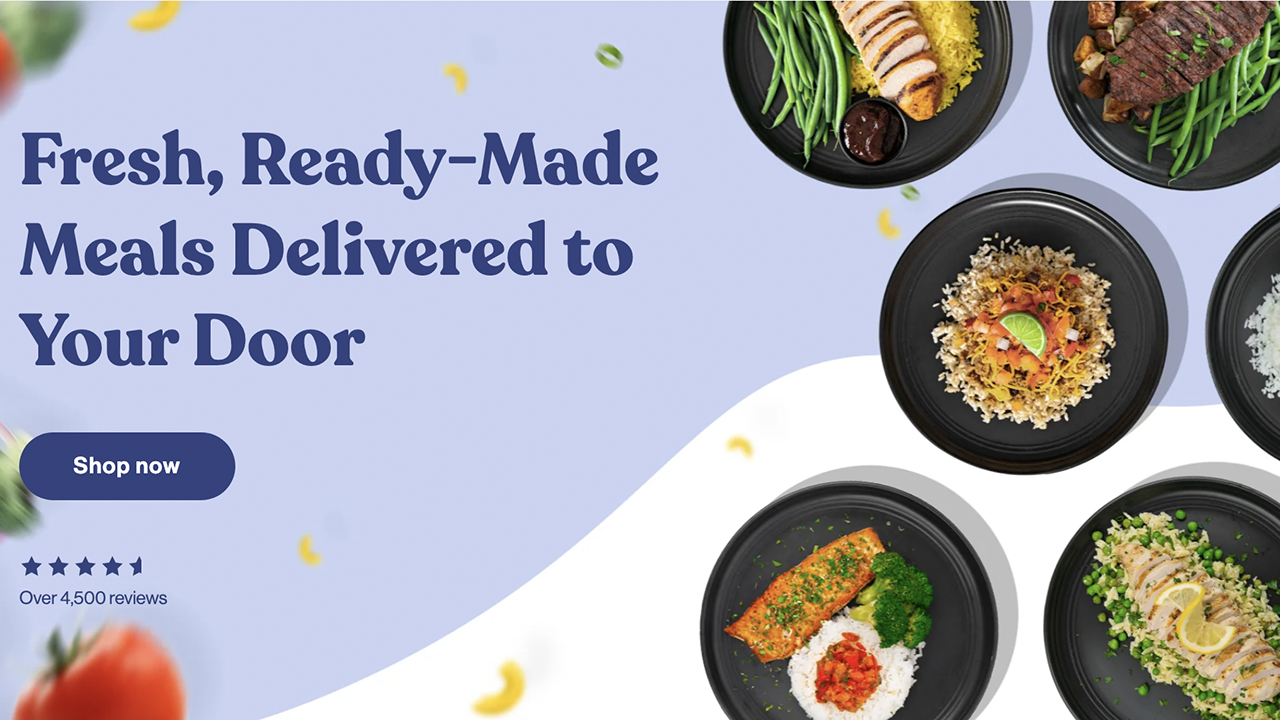 Fresh meals delivered to your clearance door