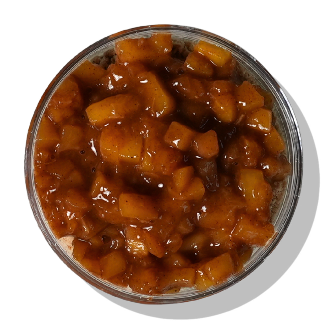 Peach Cobbler Protein Overnight Oats