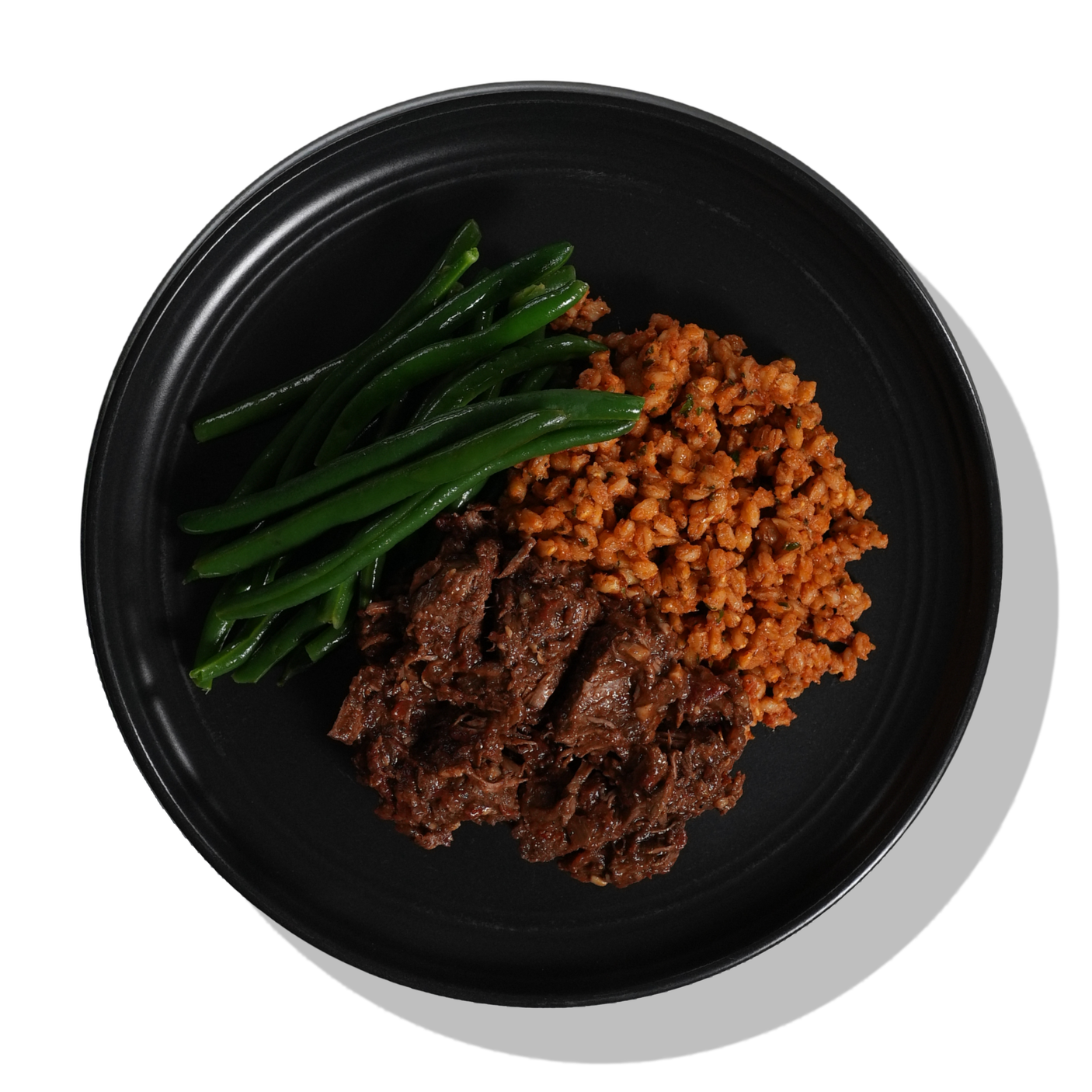 Braised Beef with Tomato Herb Farro