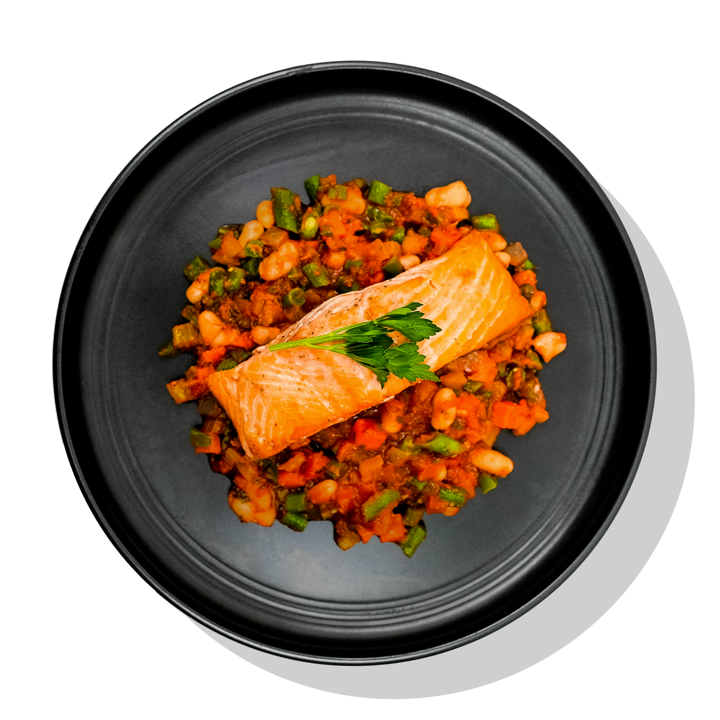 Roasted Salmon & Tuscan Beans