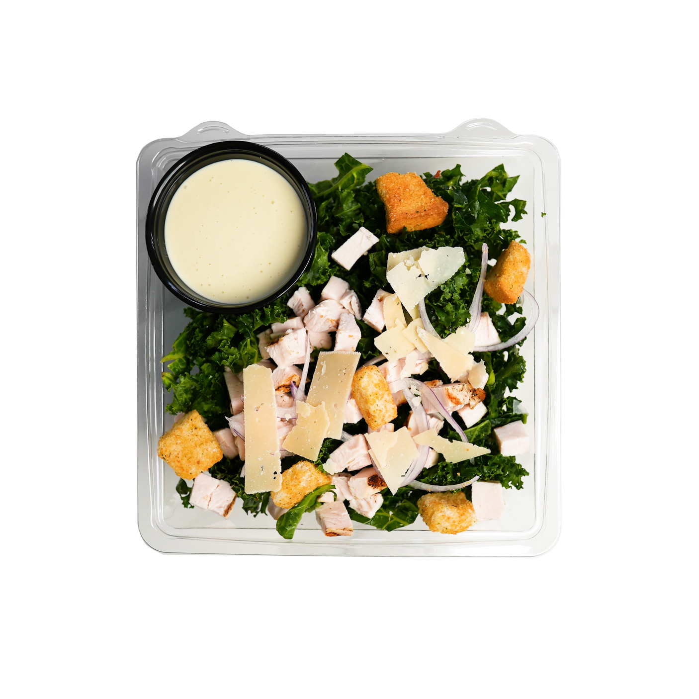 Kale Chicken Caesar Salad