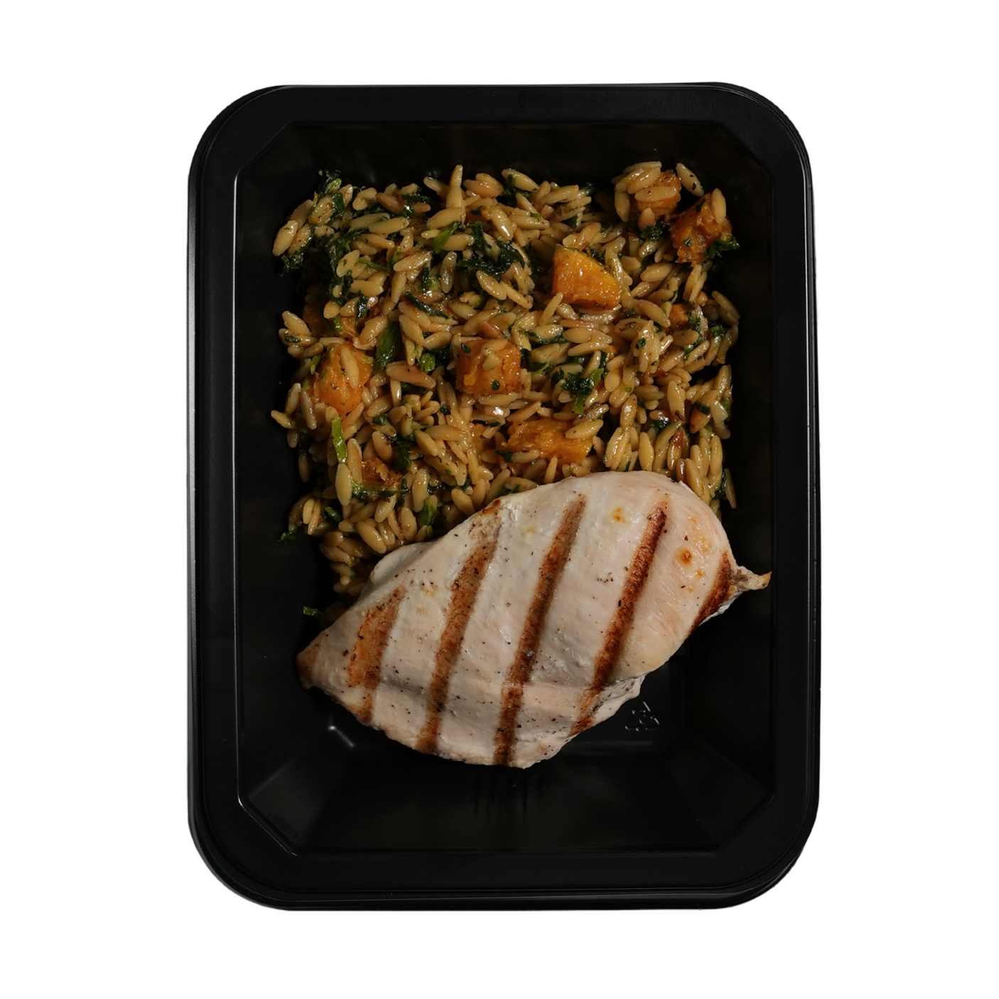 Grilled Chicken with Autumn Orzo