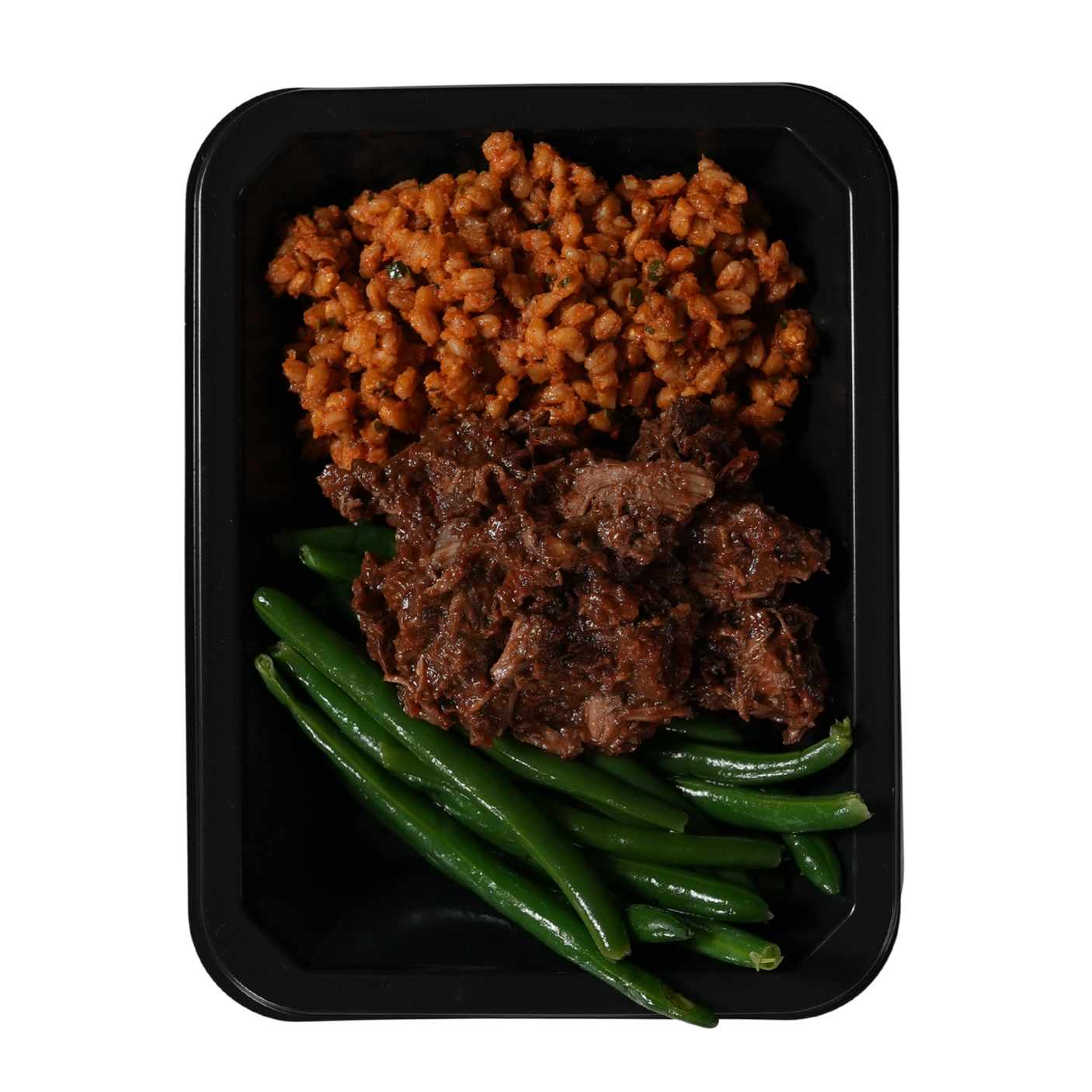 Braised Beef with Tomato Herb Farro