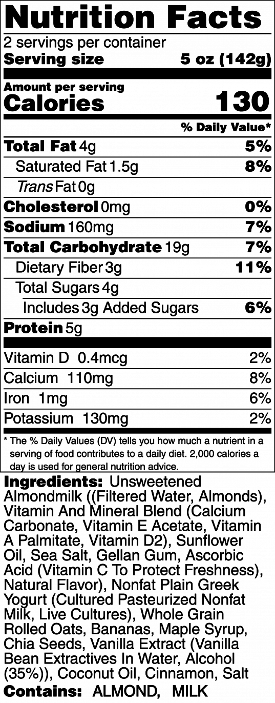 Bananas Foster Overnight Oats