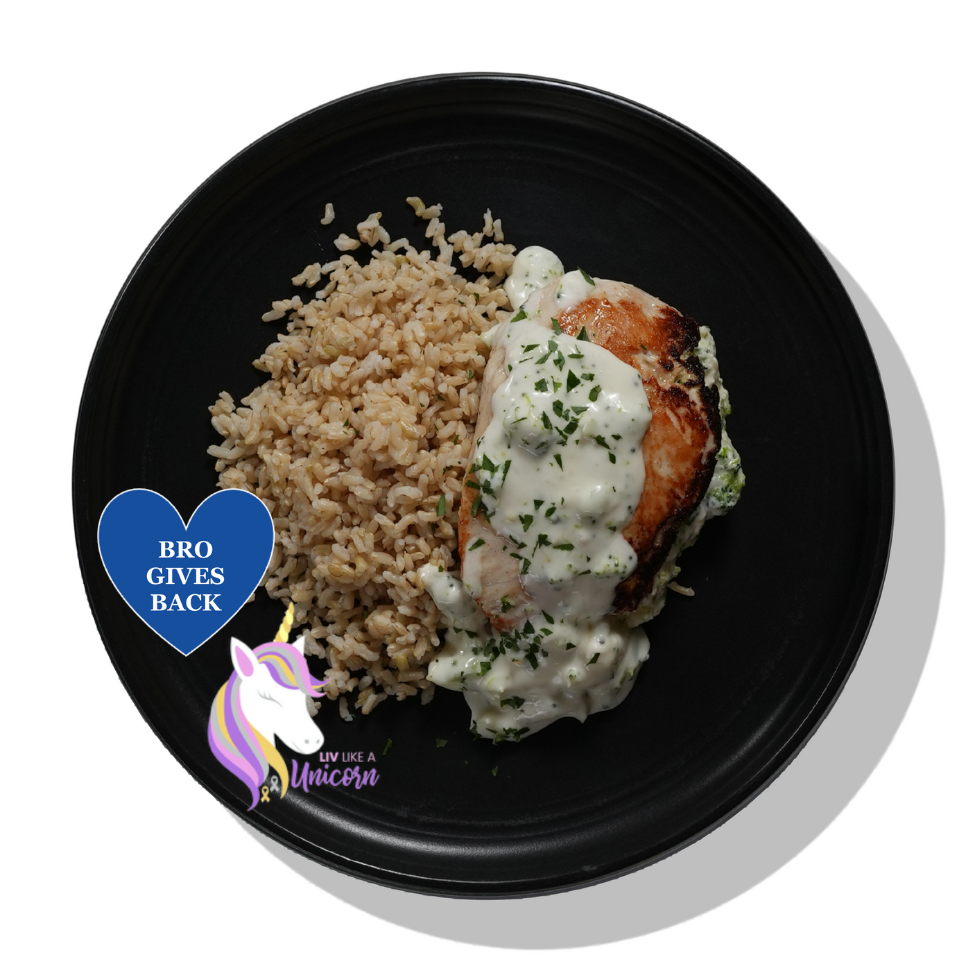 Cheesy Broccoli Stuffed Chicken - BRO GIVES BACK!