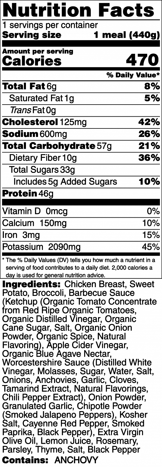 Bro Science - Herb Chicken, Sweet Potato & Broccoli
