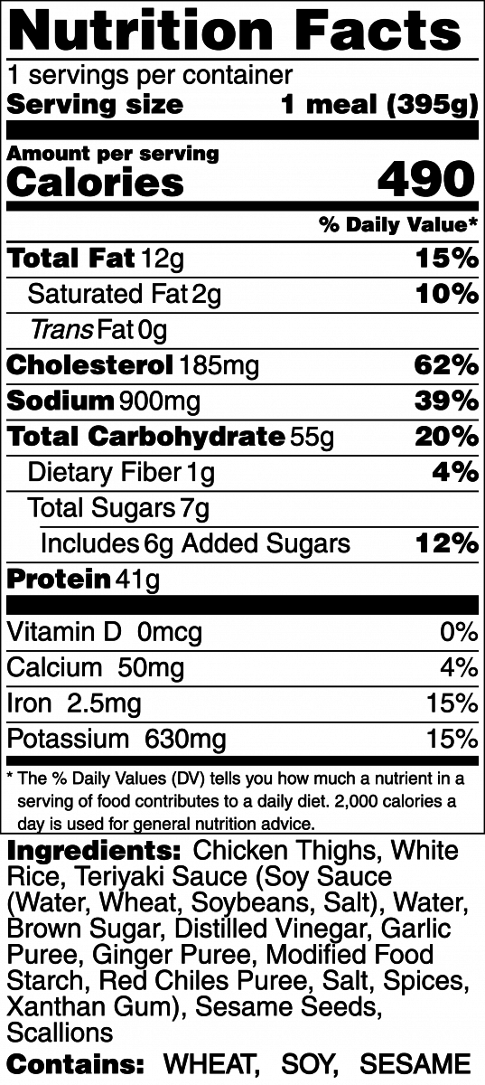 Teriyaki Chicken Thigh