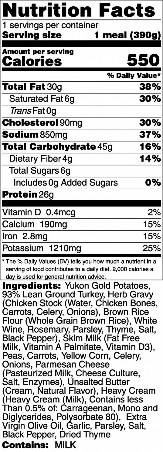 Turkey Shepherd's Pie