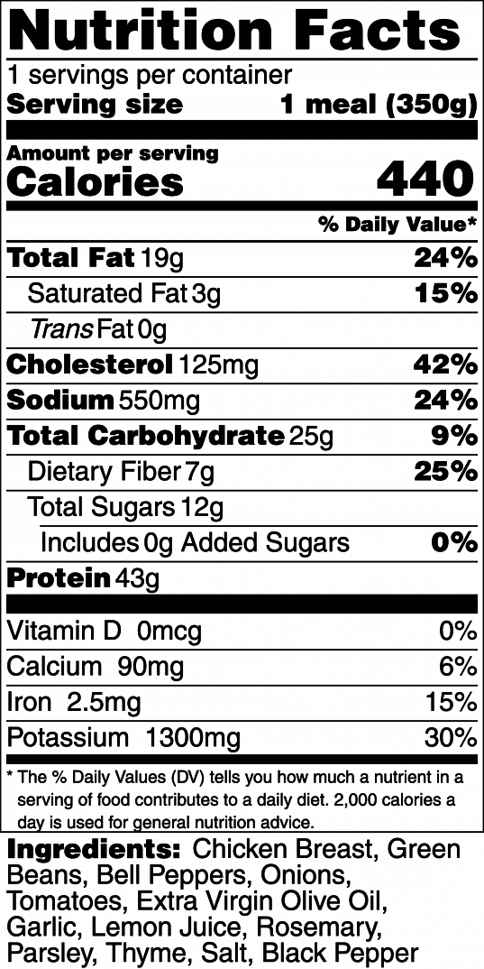 Grilled Chicken & Roasted Vegetables