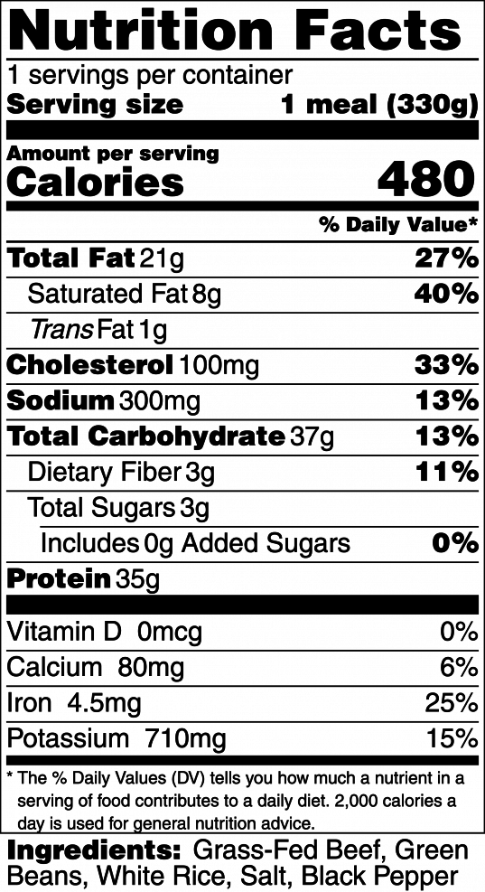 Post Workout w/ Green Beans