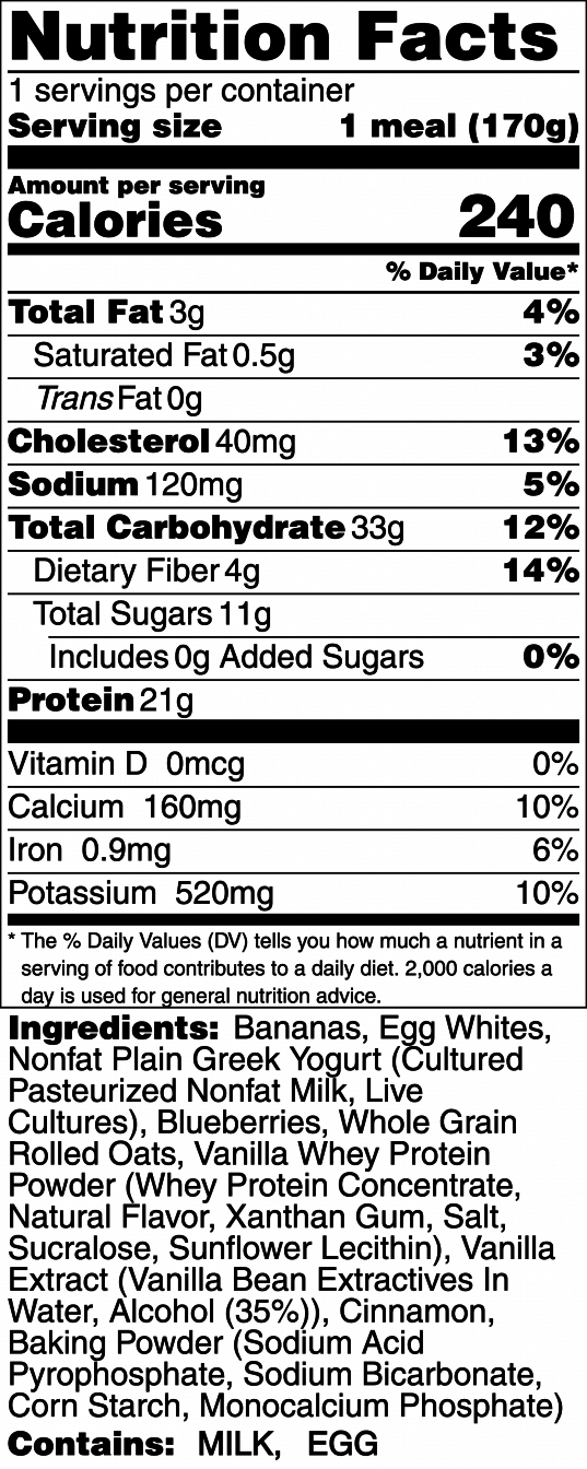 Blueberry Protein Pancakes