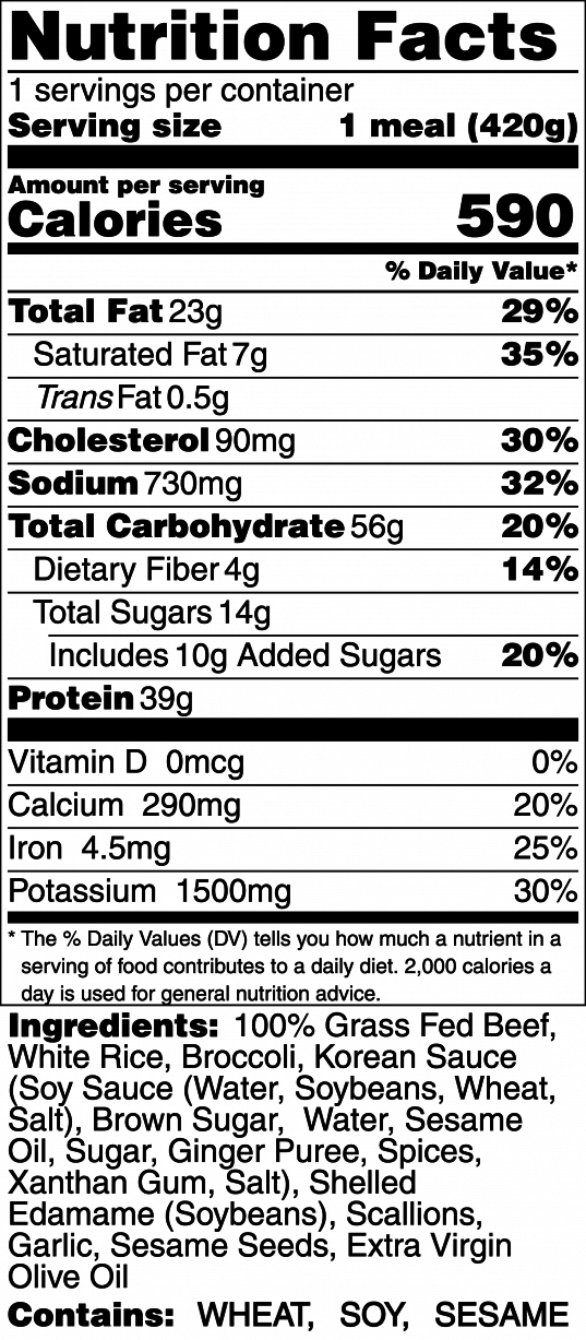 Korean Beef & Rice Bowl