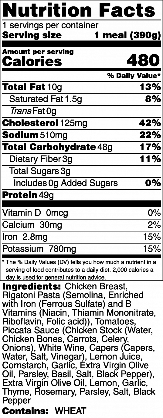Blake's Lemon Chicken & Rigatoni