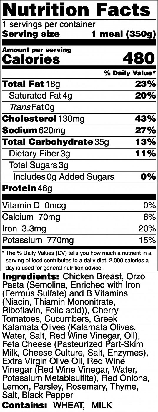 Greek Chicken and Orzo