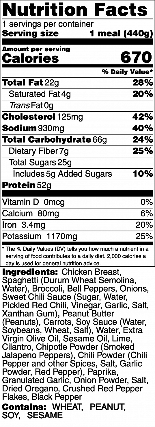 Thai Chicken Peanut Noodles