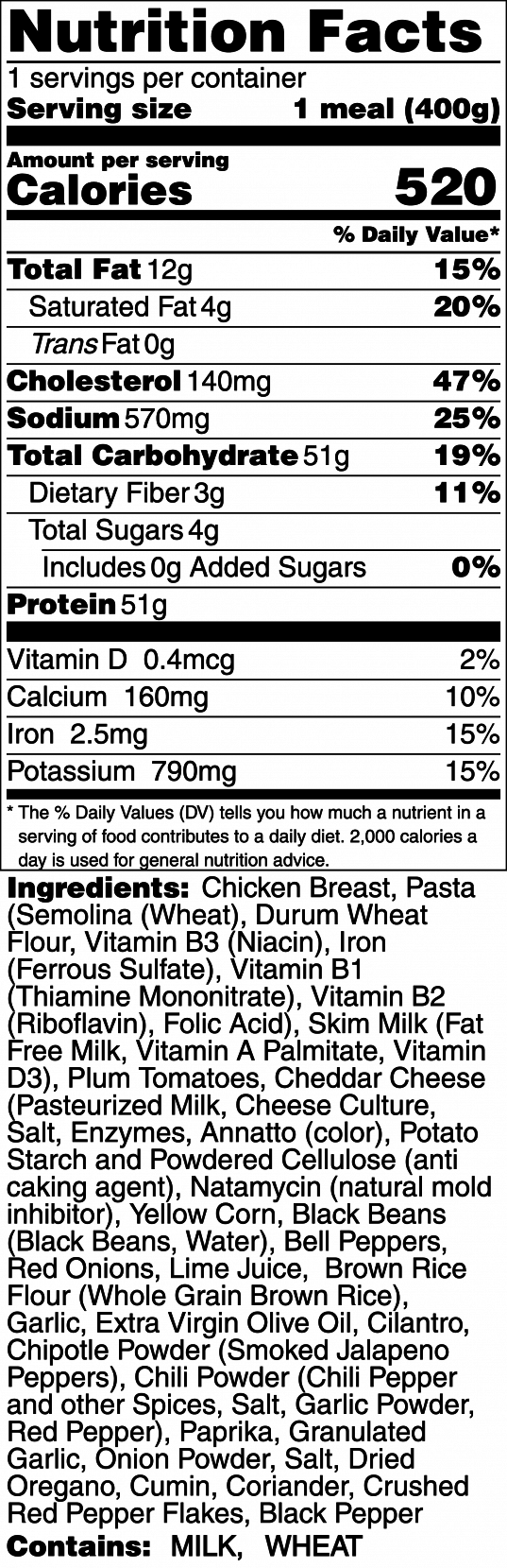 Santa Fe Chicken & Pasta