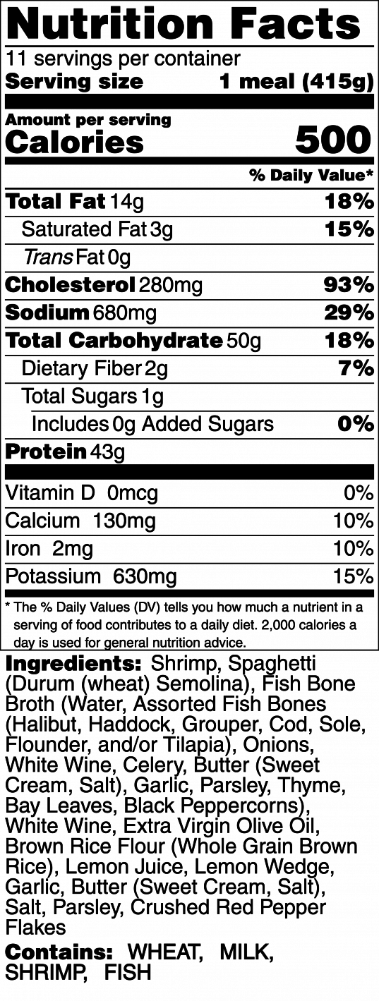 Shrimp Scampi with Spaghetti