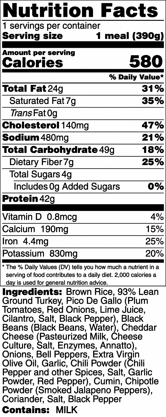 Chuck's Turkey Taco Bowl