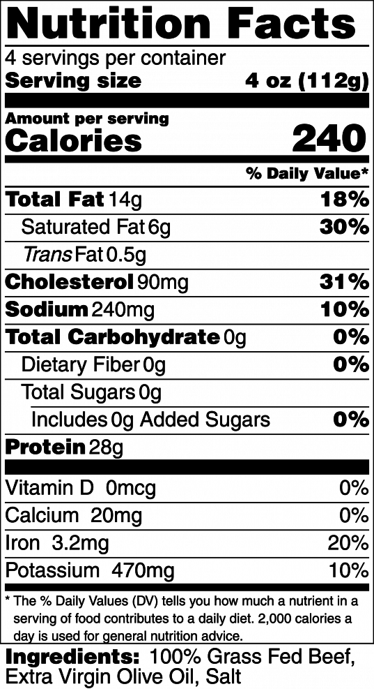 A La Carte - 90% Lean Grass Fed Ground Beef