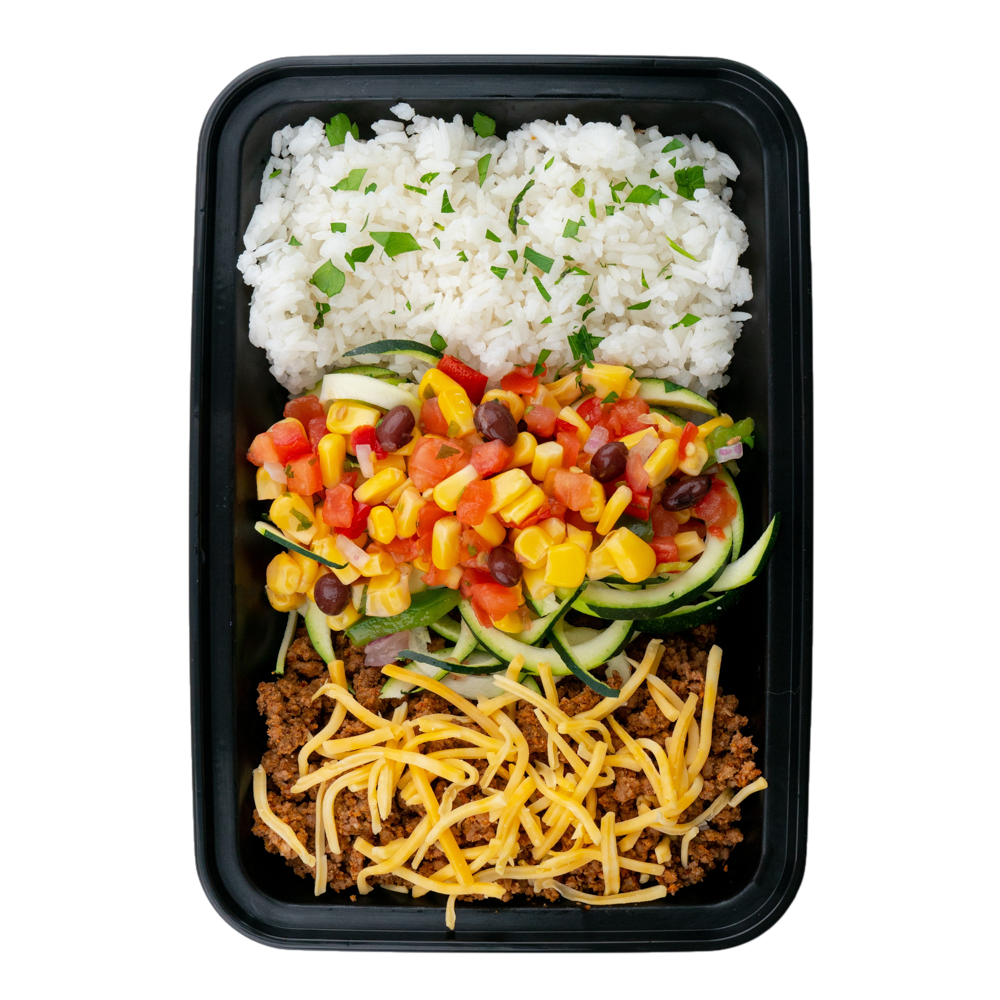 Beef Burrito Bowl: Container Photo