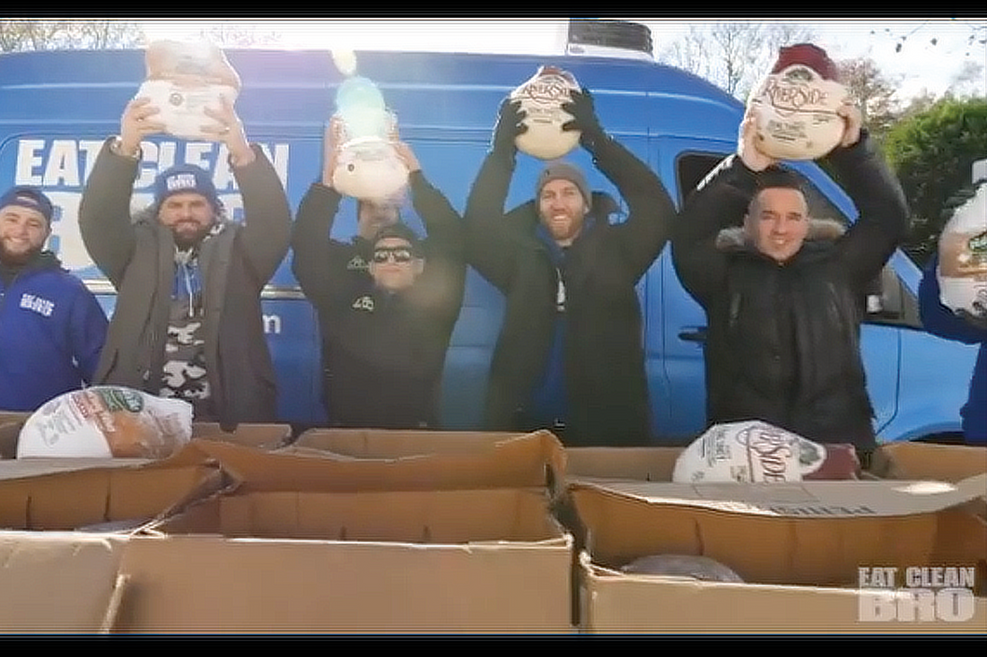 Eat Clean Bro Partners with Lunch Break to hand out 150 Turkeys this Thanksgiving.