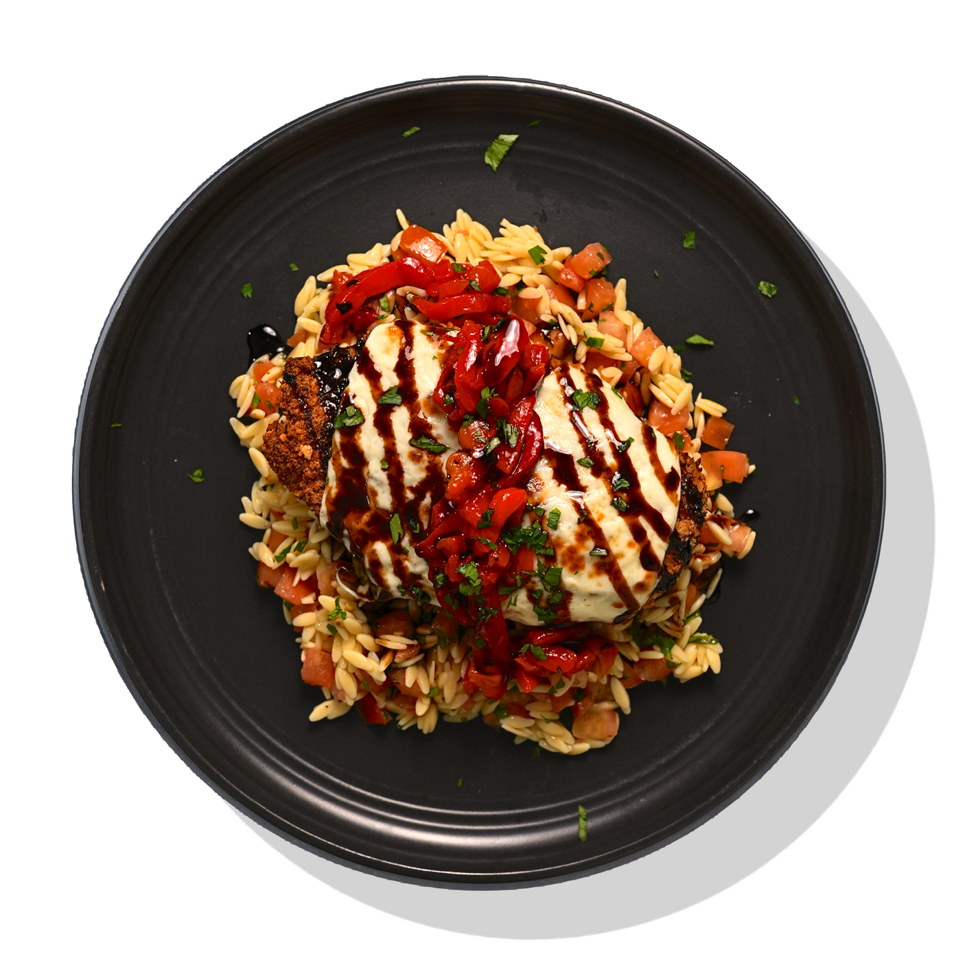 Chicken Cutlet & Bruschetta Orzo