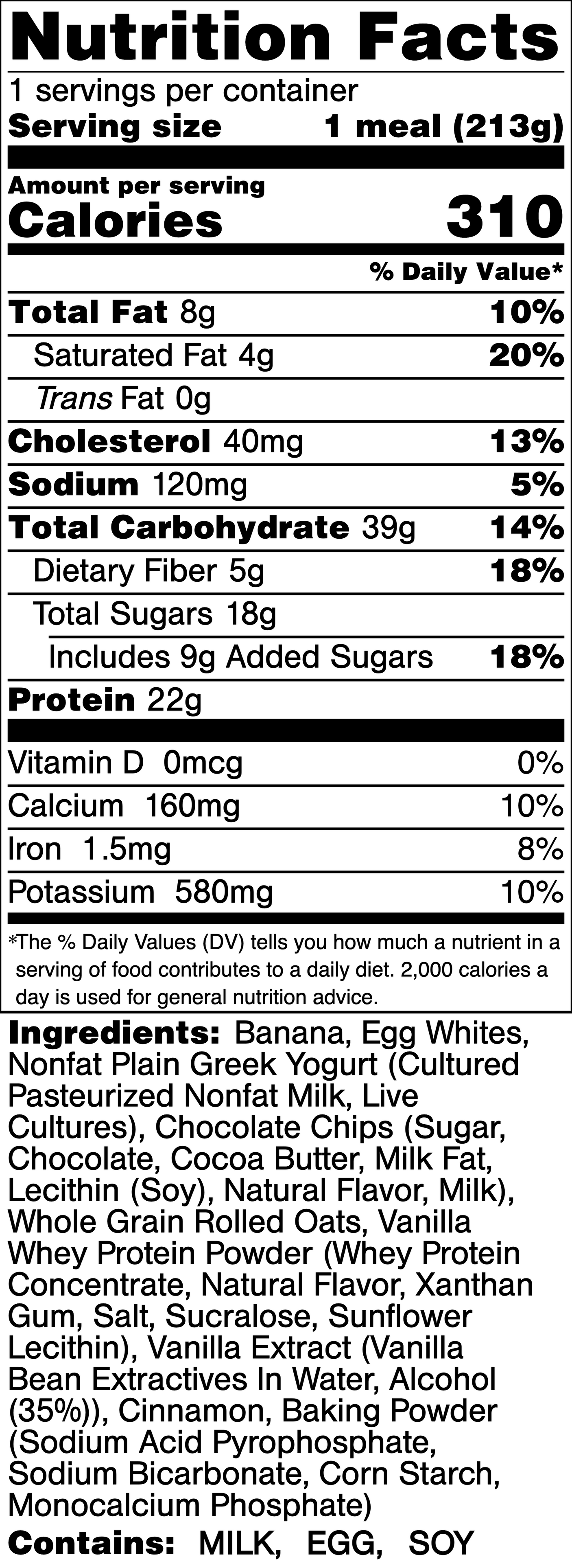 Chocolate Banana Protein Pancakes