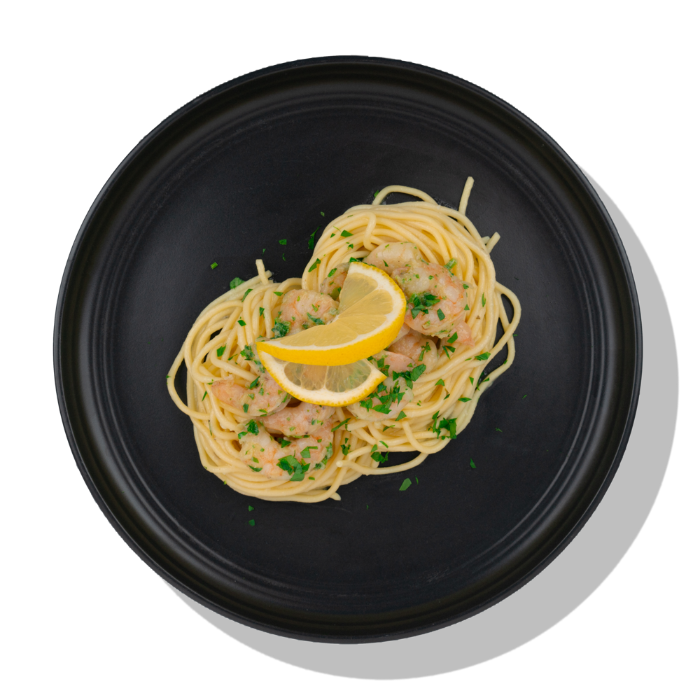 Shrimp Scampi w/ Spaghetti