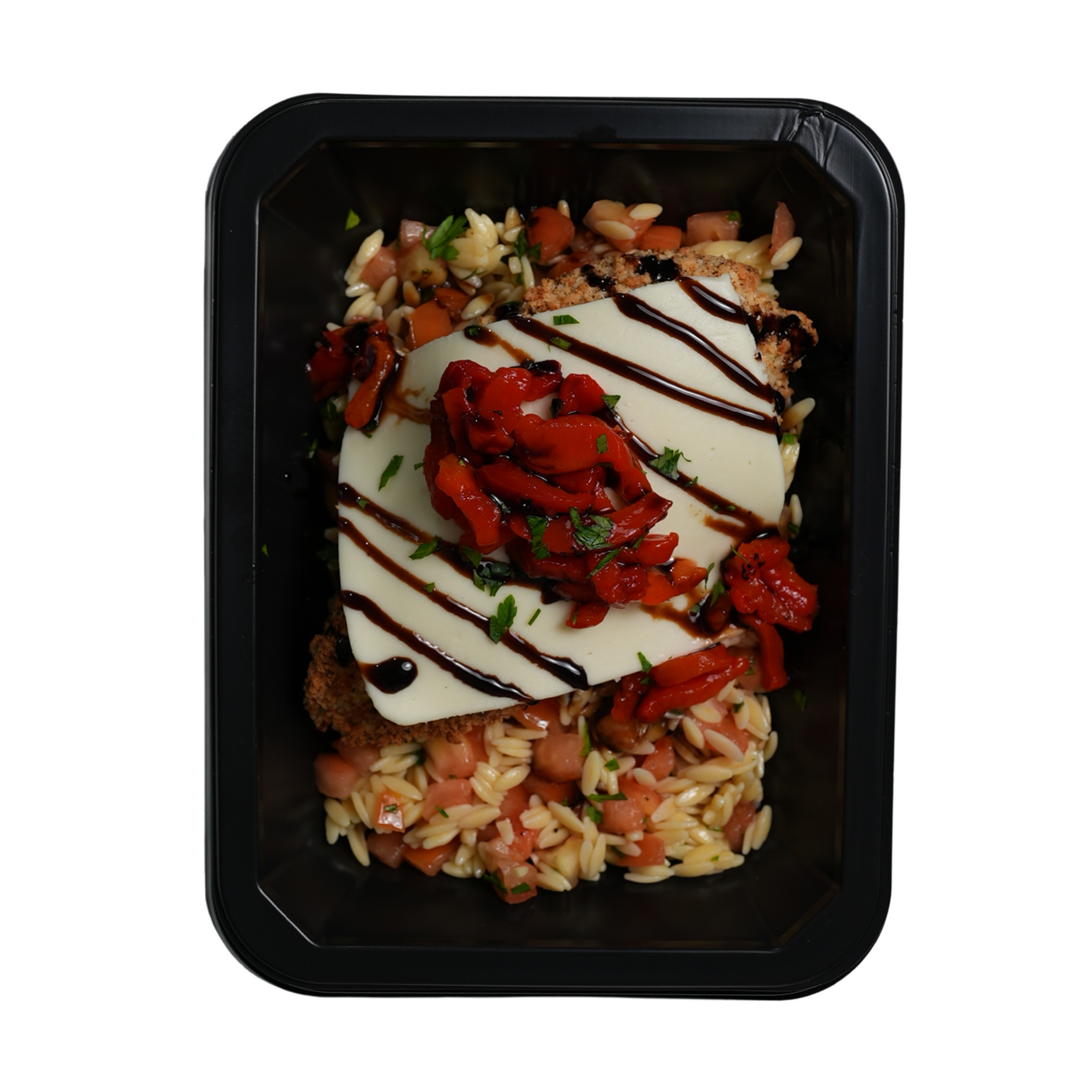 Chicken Cutlet & Bruschetta Orzo