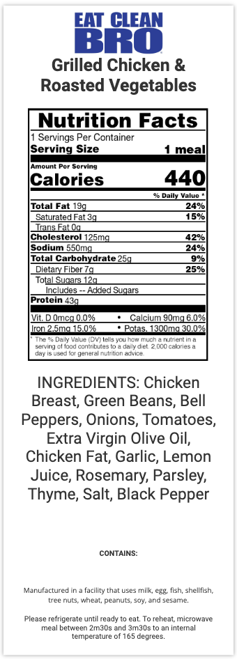 Grilled Chicken & Roasted Vegetables