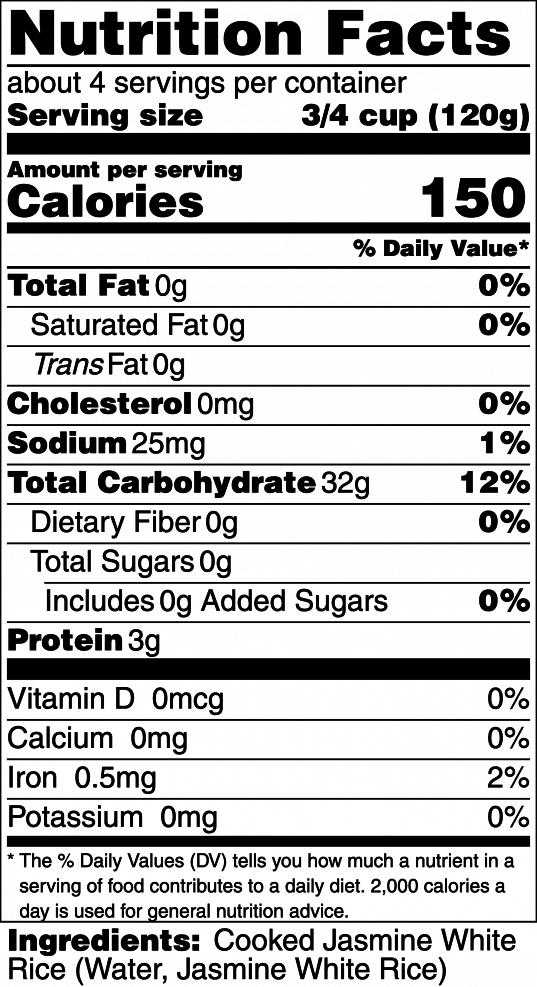 A La Carte - Jasmine White Rice