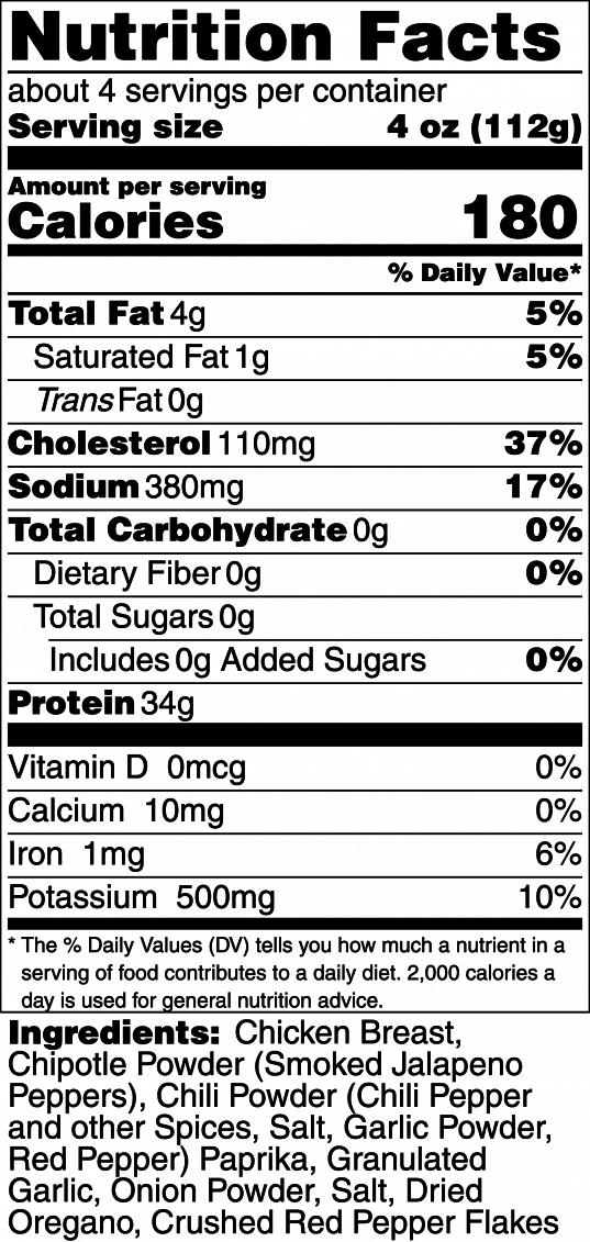 A La Carte - Chicken Breast (Chipotle)