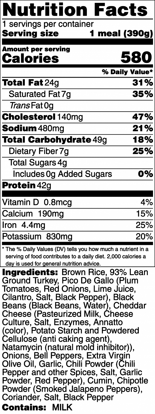 Chuck's Turkey Taco Bowl