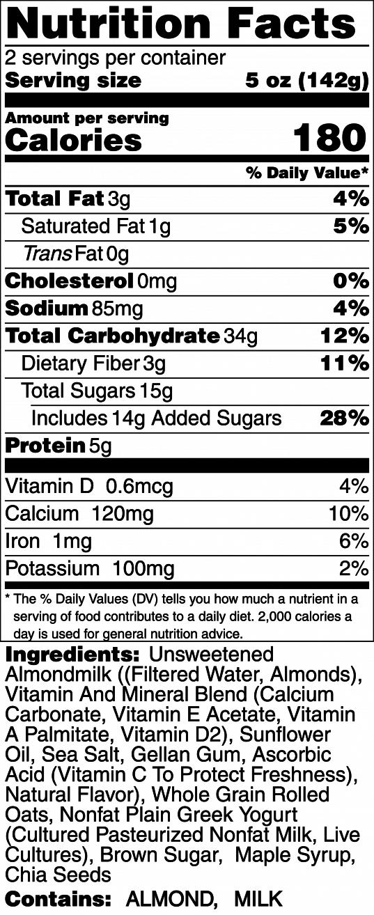 Maple Brown Sugar Overnight Oats