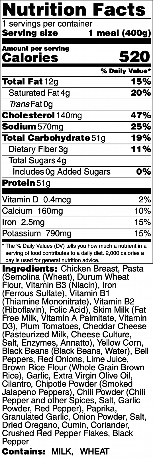 Santa Fe Chicken & Pasta