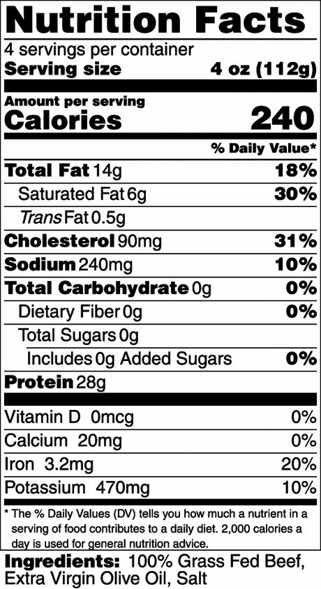 A La Carte - 90% Lean Grass Fed Ground Beef