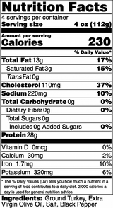 A La Carte - Ground Turkey