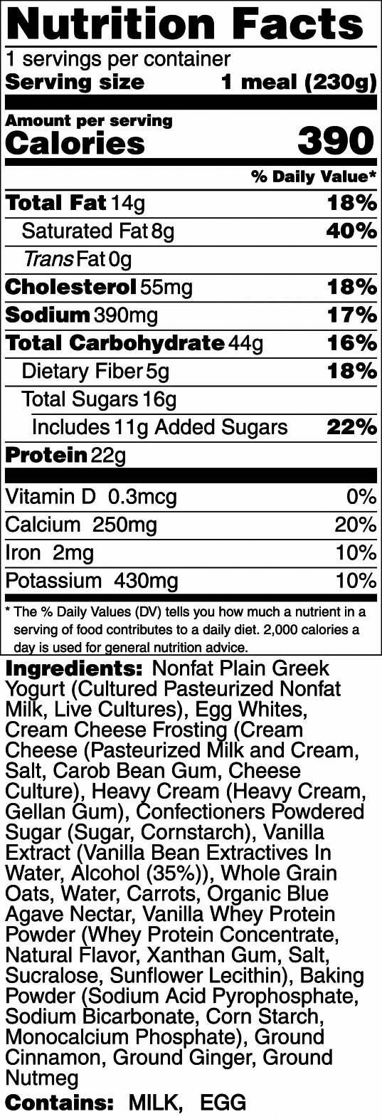 Carrot Cake Protein Pancakes