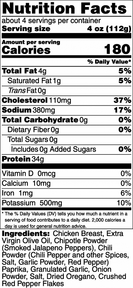 A La Carte - Chicken Breast (Chipotle)