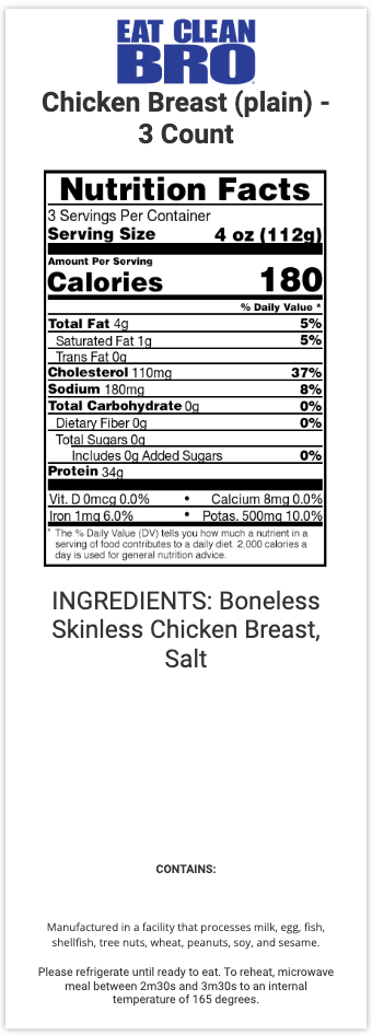 A La Carte - Chicken Breast (Plain)