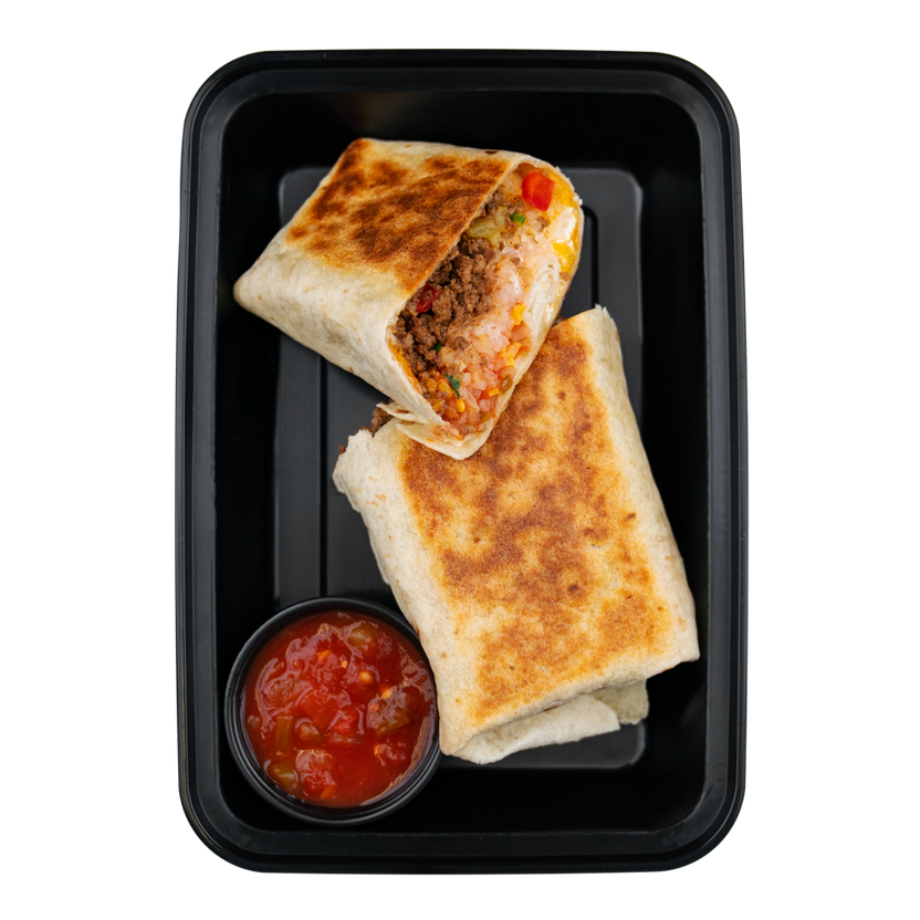 Healthy & Savory Beef Burrito Wrap Meal Eat Clean Bro